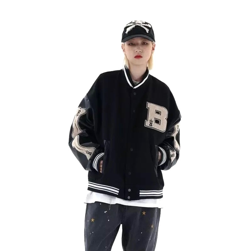 Skelet mouwen Varsity jas