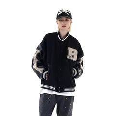 Skeleton Sleeve Varsity Jacket