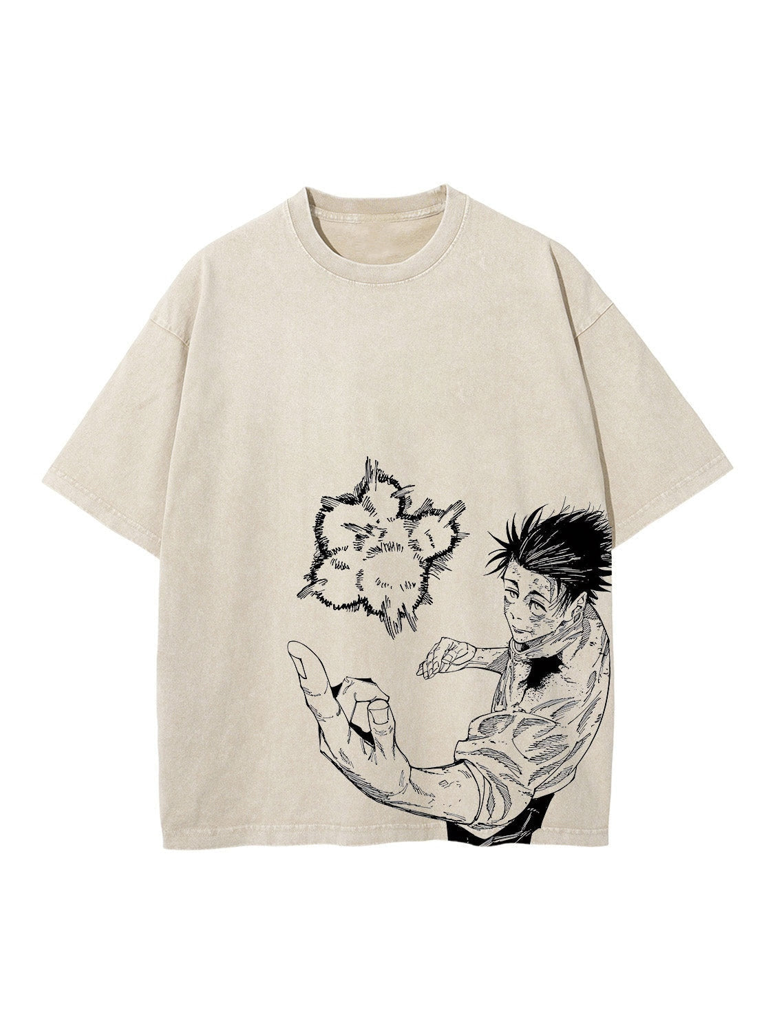 Yuta Okkotsu Vintage Tee Kawaii Side