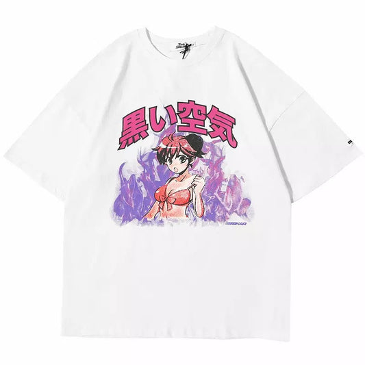 Anime Girl x Flames T-shirt