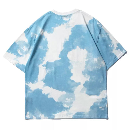 T-shirt tie-dye con pezzo di puzzle