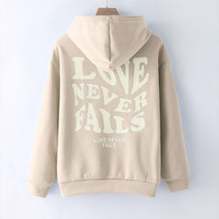 Love Never Fails Aesthetic Hoodie