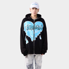 Molten Heart Zip-Up Hoodie