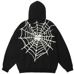 Spider Web Zip-Up hættetrøje