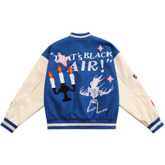 Burning Skull Varsity Jacket