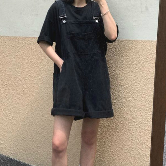 Cozy Retro Denim Overalls