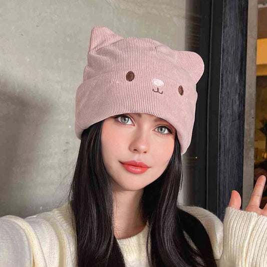 Cappello lavorato a maglia gatto Kawaii