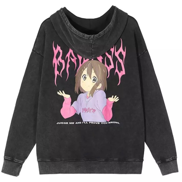 “BADASS” Hoodie Kawaii Side