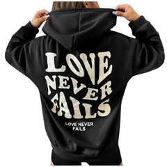 Love Never Fails Aesthetic Hoodie