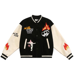 Burning Skull Varsity-jakke