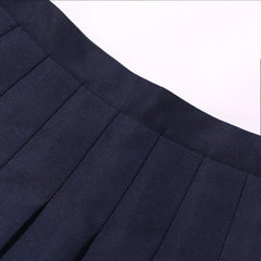 School Uniform Mini Skirt - Navy Blue