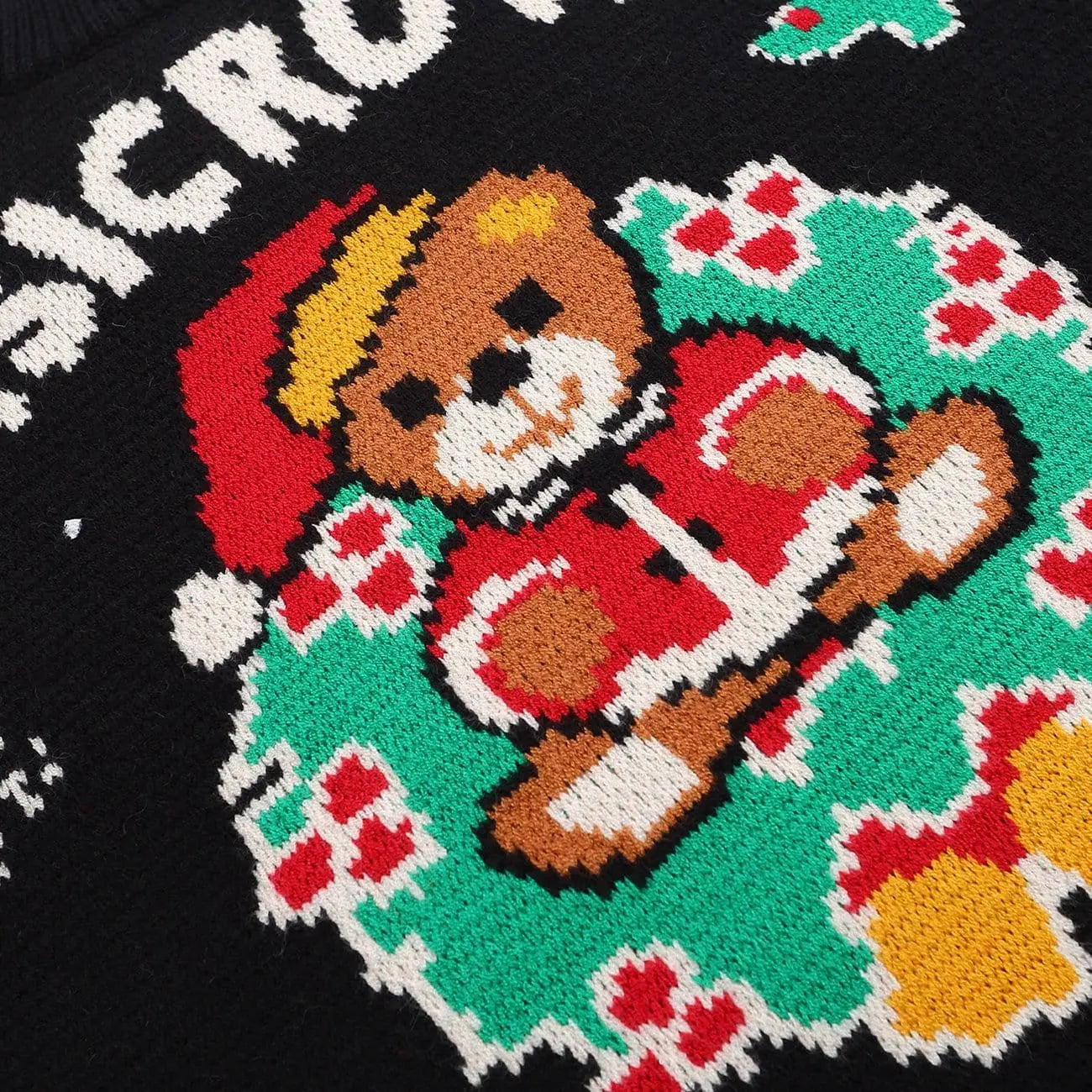 Christmas Hat Bear Knit Sweater - Kawaii Side