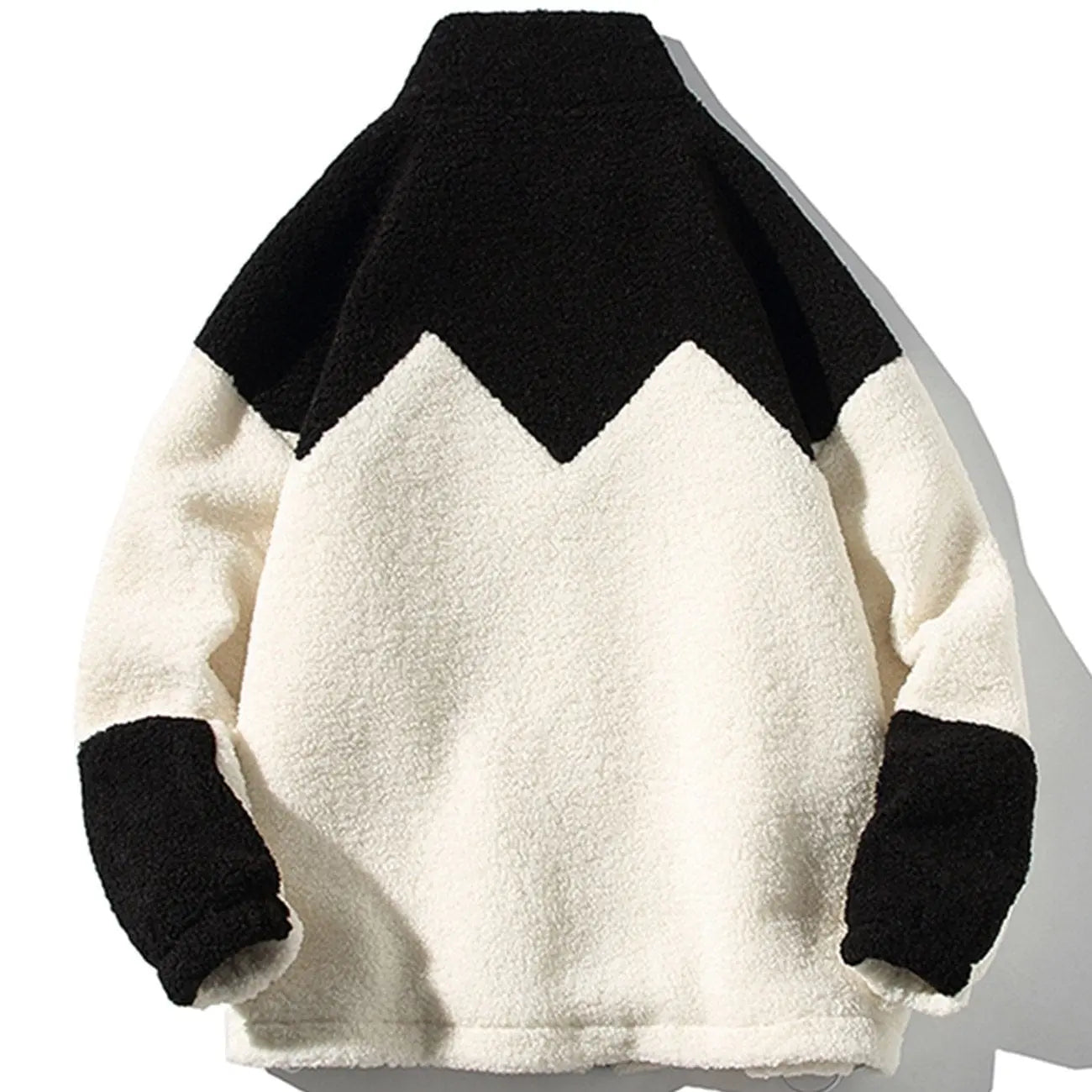 Color Matching Sherpa Winter Coat - Kawaii Side