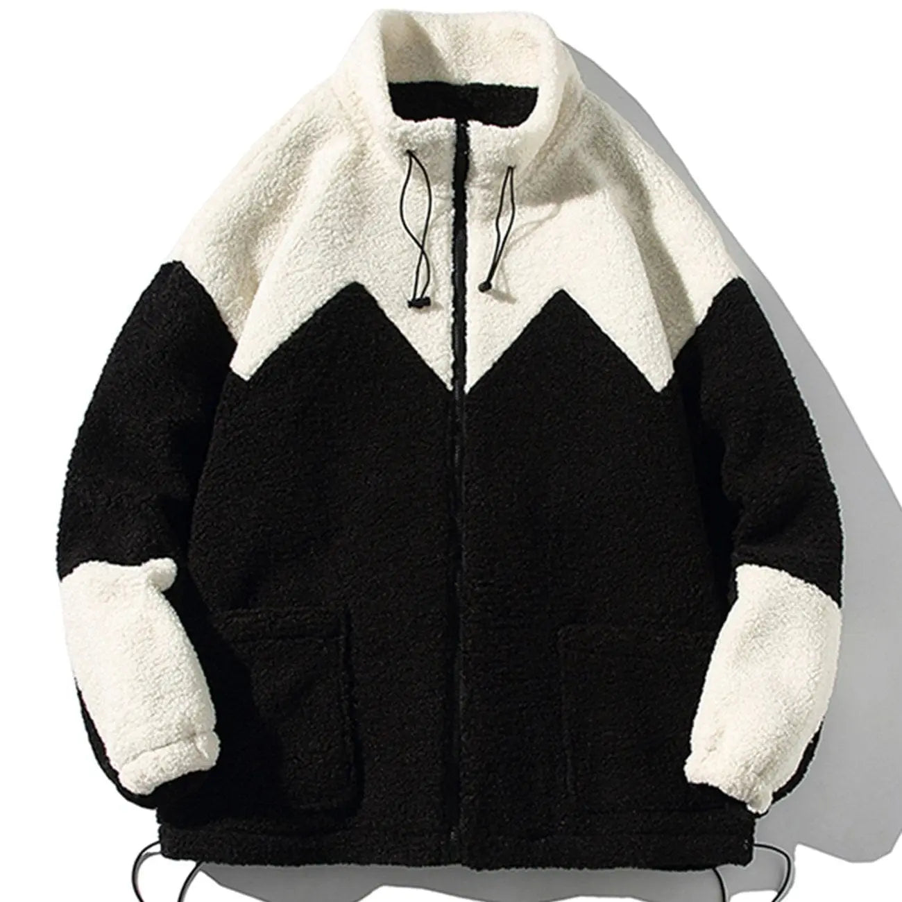 Color Matching Sherpa Winter Coat - Kawaii Side