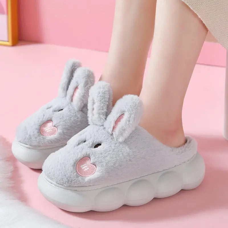 Cute Rabbit Plush Slipper - Kawaii Side