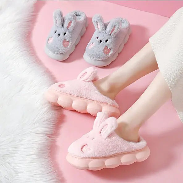 Cute Rabbit Plush Slipper - Kawaii Side