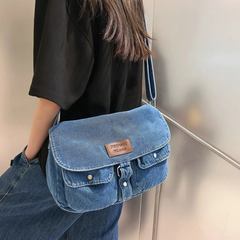 Borsa in stile jeans retrò