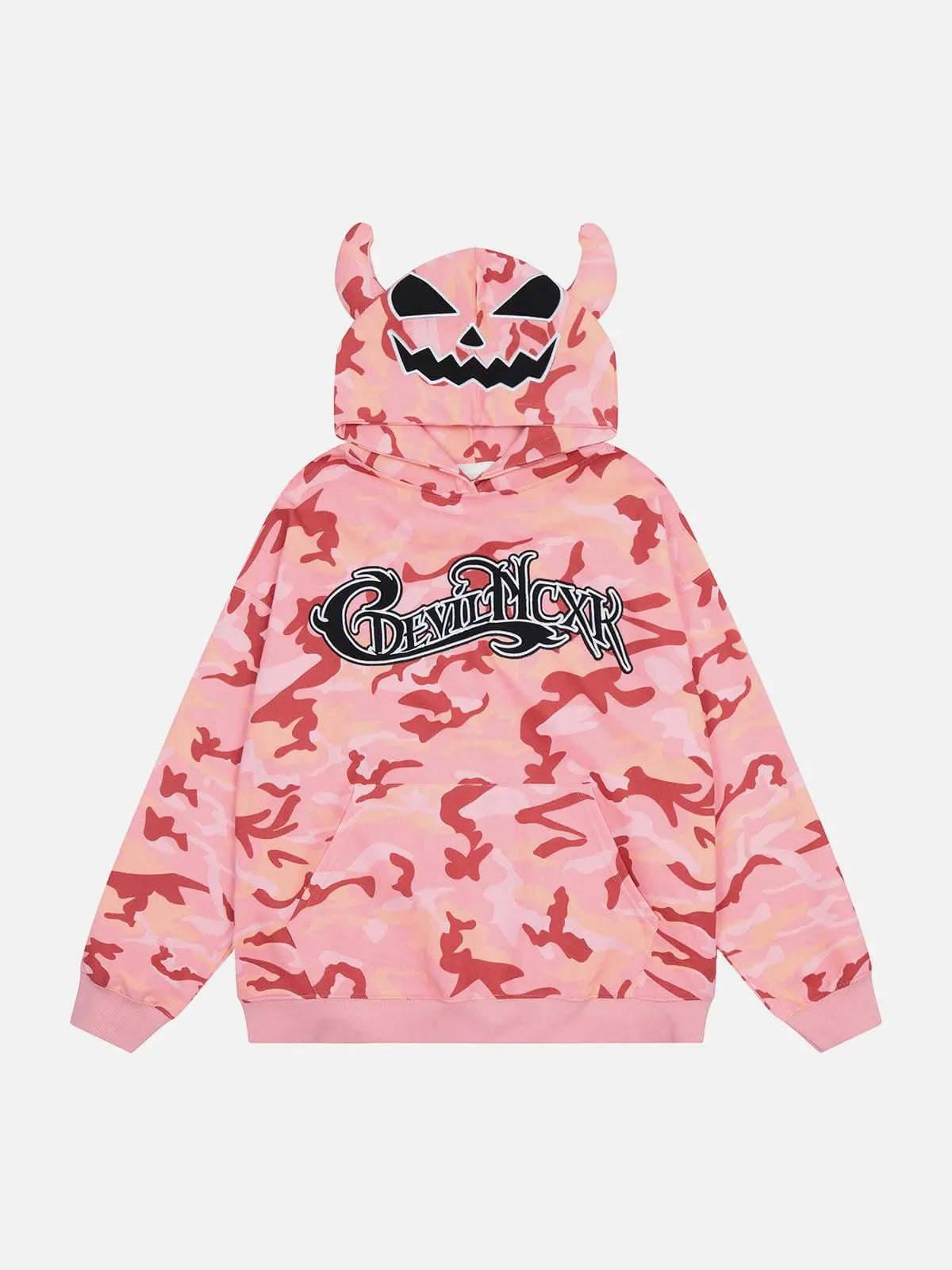 Devil Horn Camouflage Hoodie - Kawaii Side