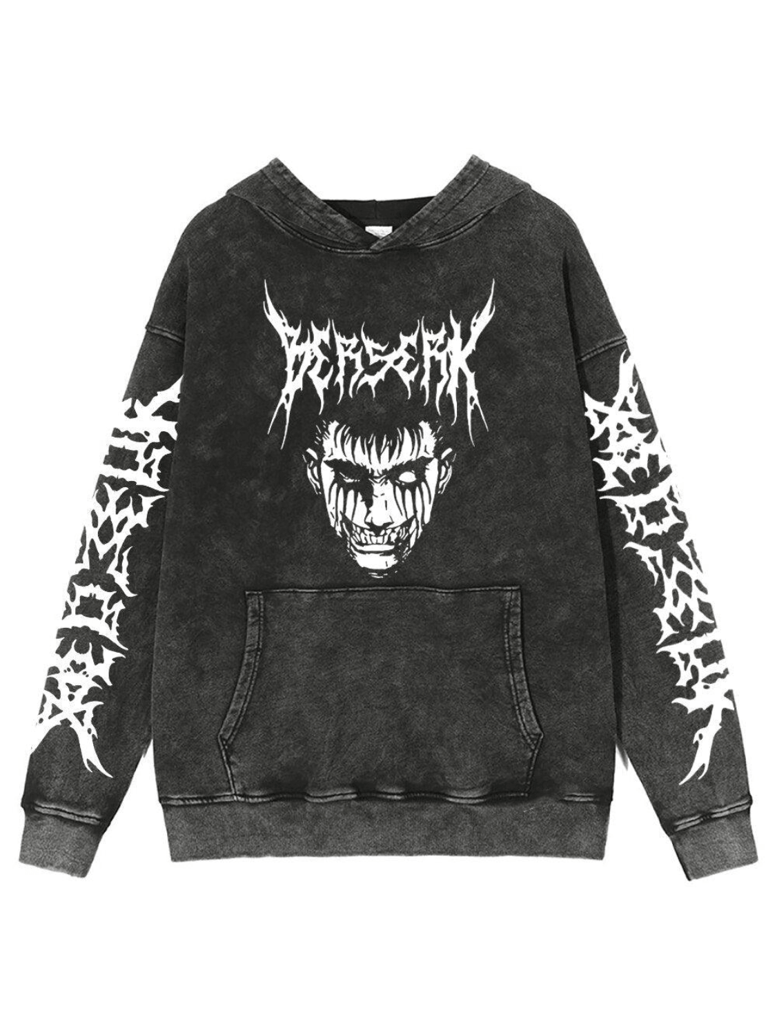 GUTS WRATH FADED HOODIE Kawaii Side