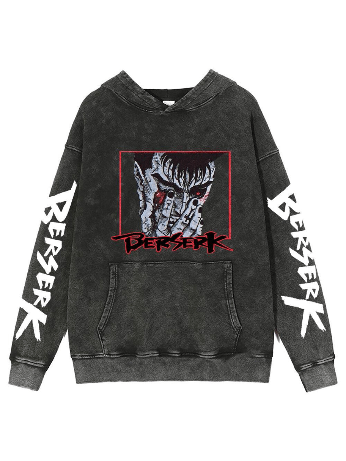 BLOOD TEARS FADED HOODIE Kawaii Side