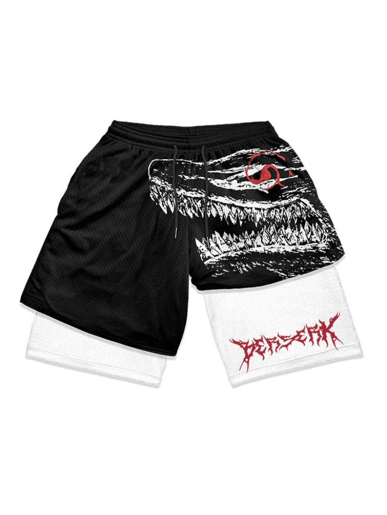 DEATH WOLFES PERFORMANCE SHORTS Kawaii Side