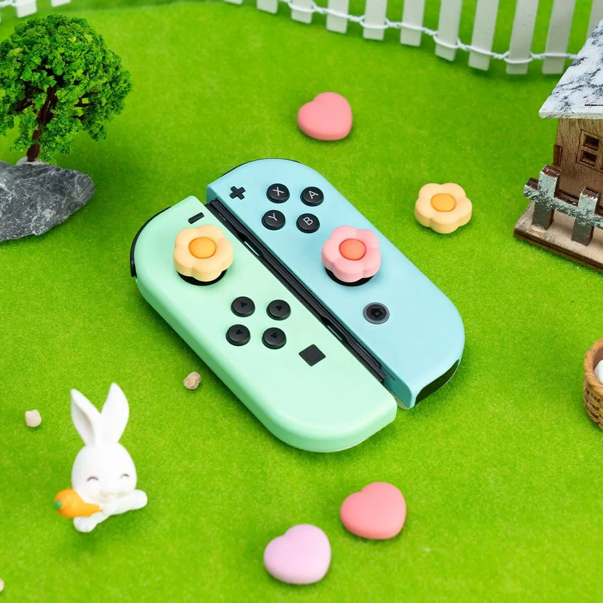 Capinhas de Flores para Joystick de Nintendo Switch - Kawaii Side