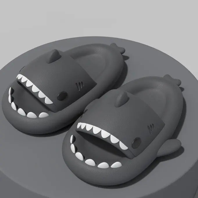 Funny Cartoon Shark Casual Slipper - Kawaii Side