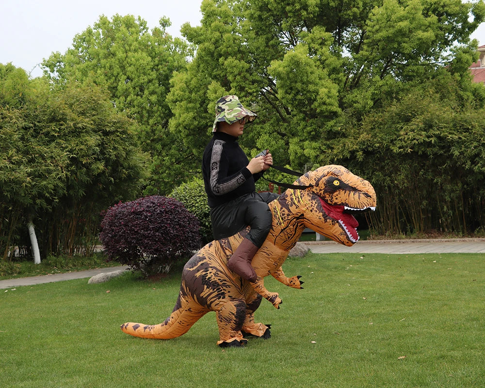 Giant Inflatable T-Rex Dinosaur Halloween Costume