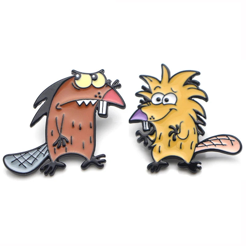 Funny Collection Cartoons Duos Enamel Pin