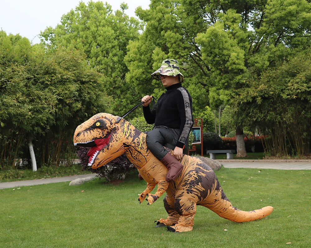 Giant Inflatable T-Rex Dinosaur Halloween Costume