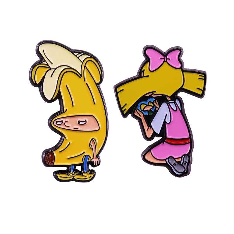 Funny Collection Cartoons Duos Enamel Pin