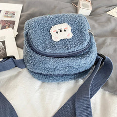 Borsa a tracolla in peluche Kawaii simpatico orsetto