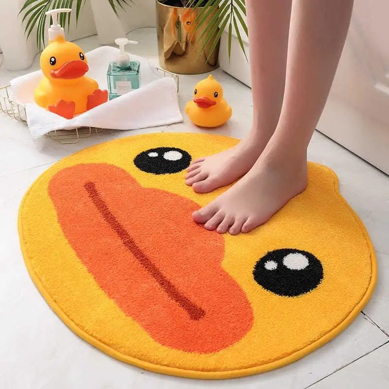 Kawaii Cartoon Cute Duck Rug & Mat - Kawaii Side