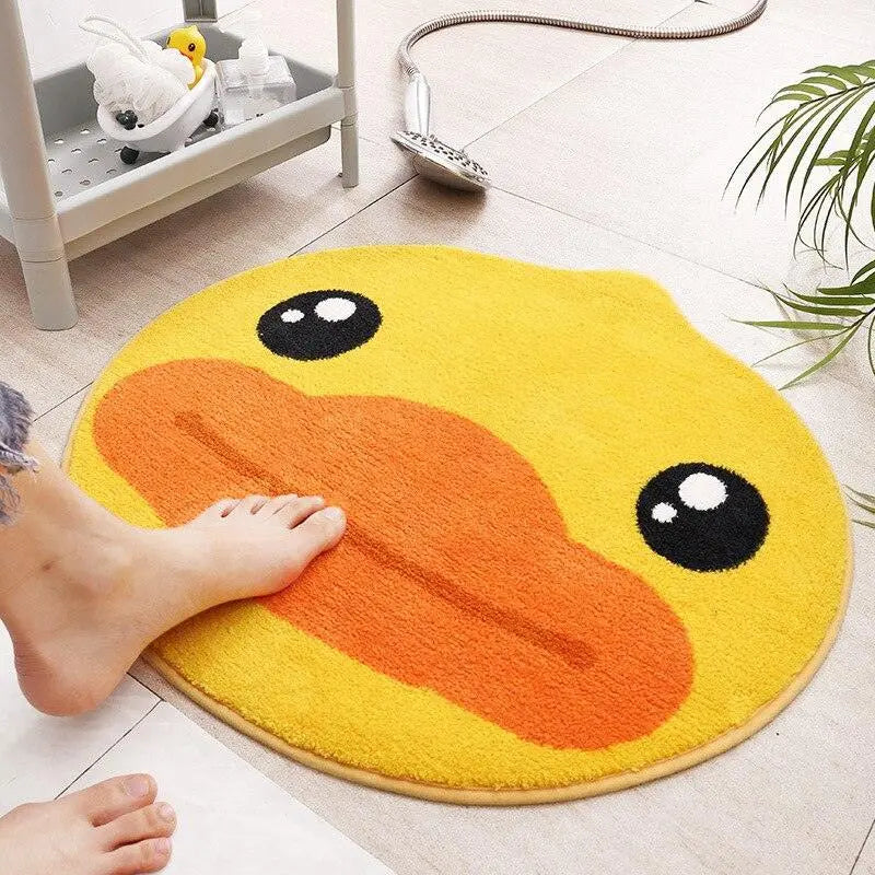 Kawaii Cartoon Cute Duck Rug & Mat - Kawaii Side