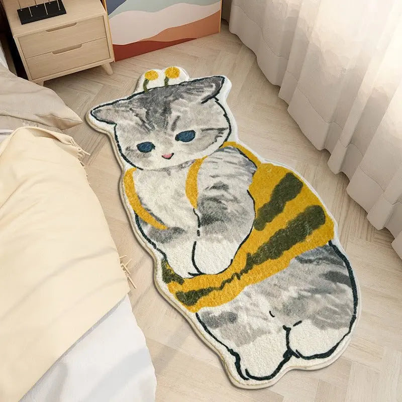 Kawaii Cartoon Kitty Cat Collection Rug & Mat - Kawaii Side