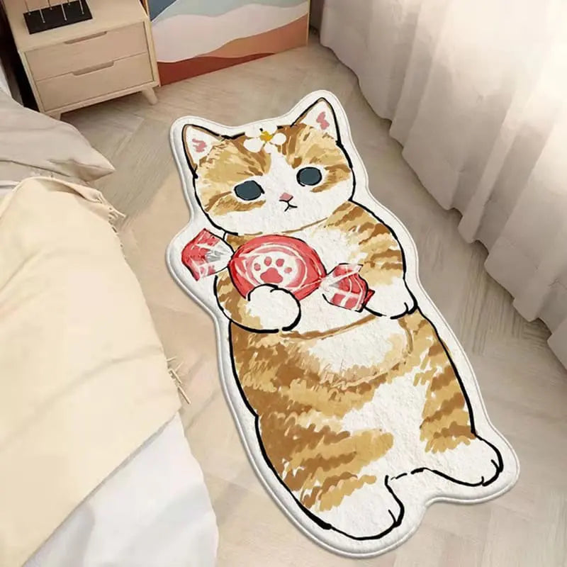 Kawaii Cartoon Kitty Cat Collection Rug & Mat - Kawaii Side