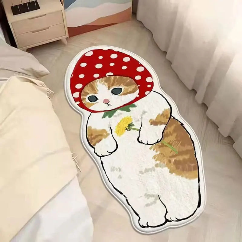 Kawaii Cartoon Kitty Cat Collection Rug & Mat - Kawaii Side