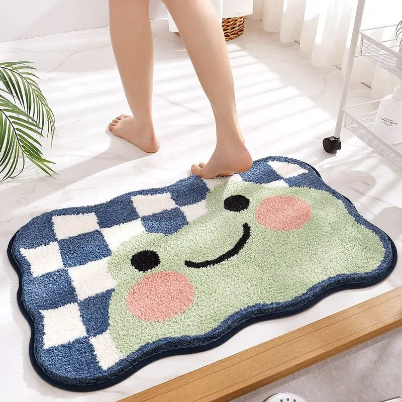 Kawaii Cute Frog Bath Rugs & Mats - Kawaii Side