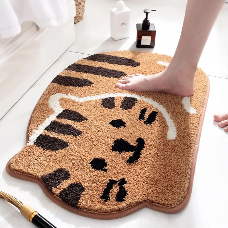 Kawaii Smile Cartoon Kitty Cat Rugs & Mats - Kawaii Side