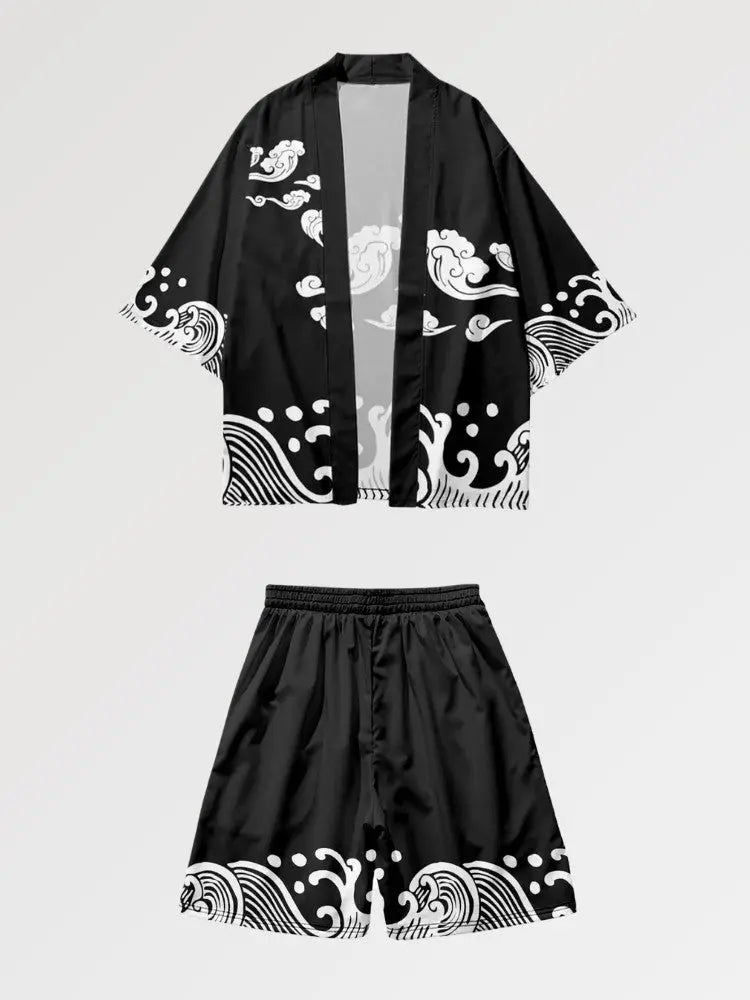 Kimono Set 'Clouding' - Kawaii Side