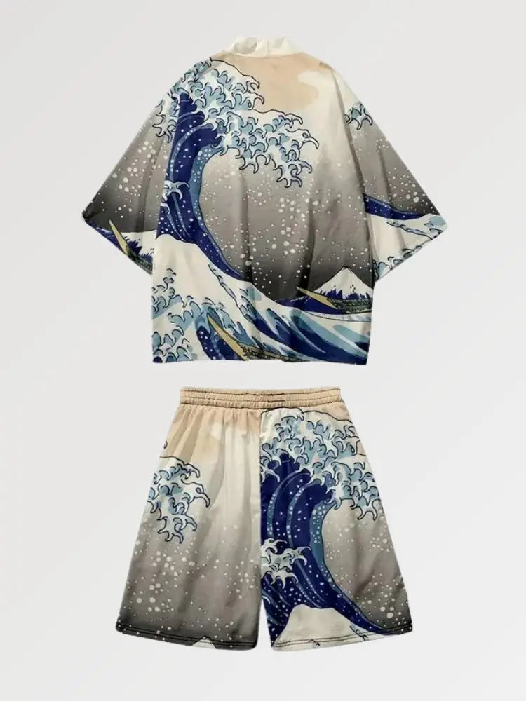 Kimono Set 'Hokusai' - Kawaii Side