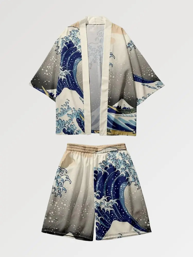 Kimono Set 'Hokusai' - Kawaii Side