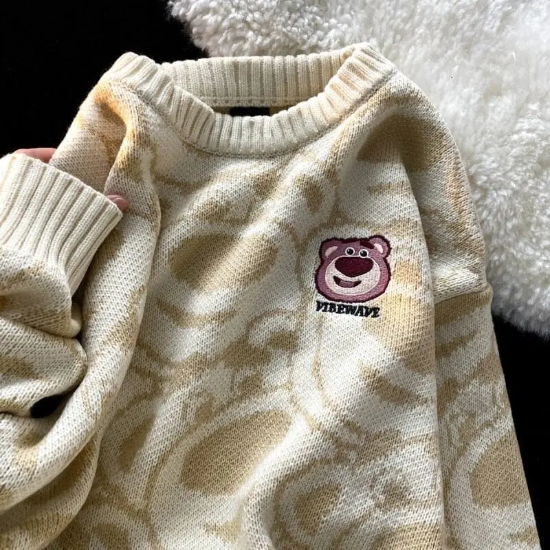 Lotso Toy Story Bear Pullover Sweater - Kawaii Side