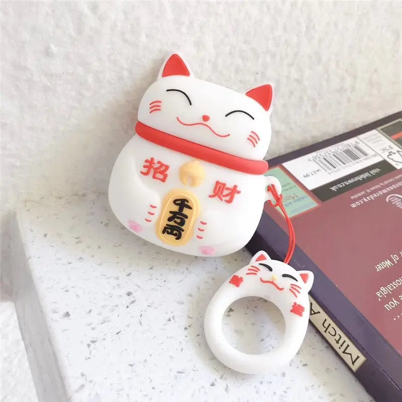 Case Protetora AirPods Gatos Manekineko - Kawaii Side