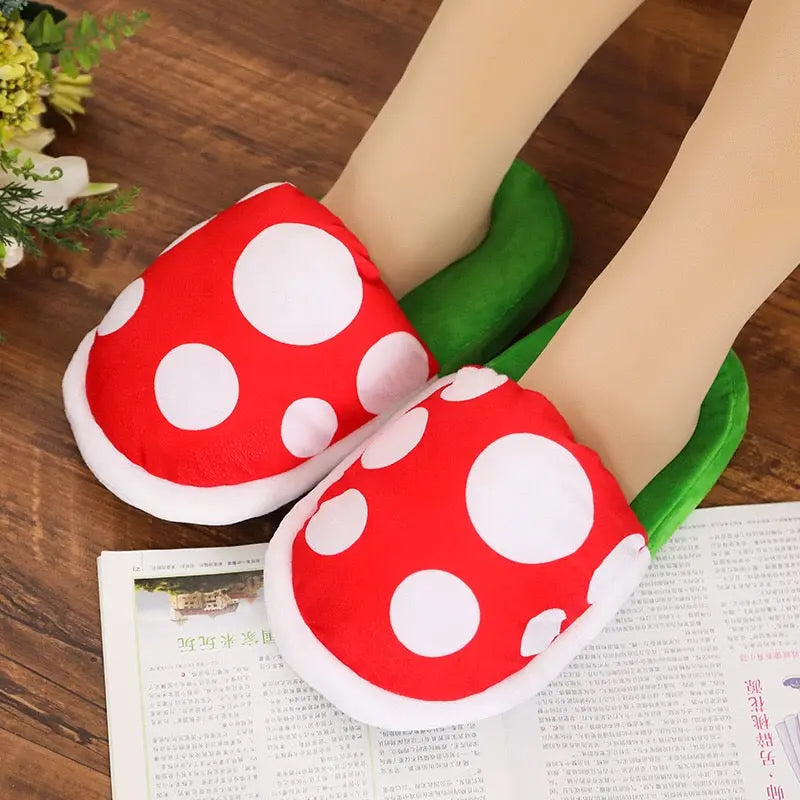 Mushroom Home Slippers - Kawaii Side