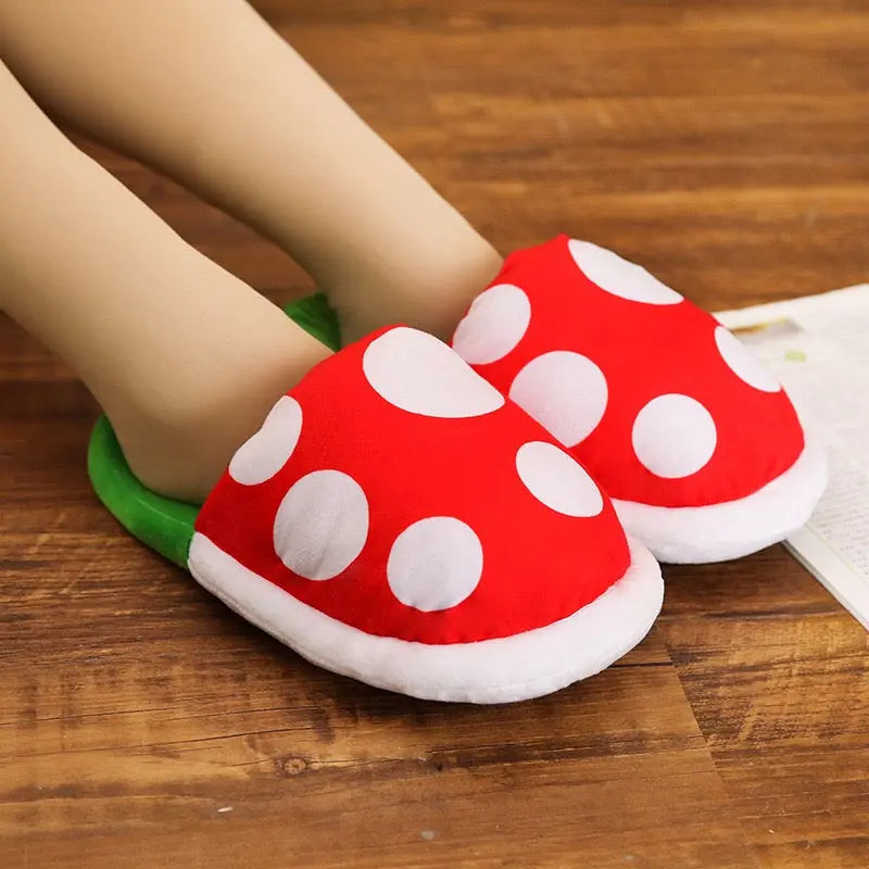 Mushroom Home Slippers - Kawaii Side