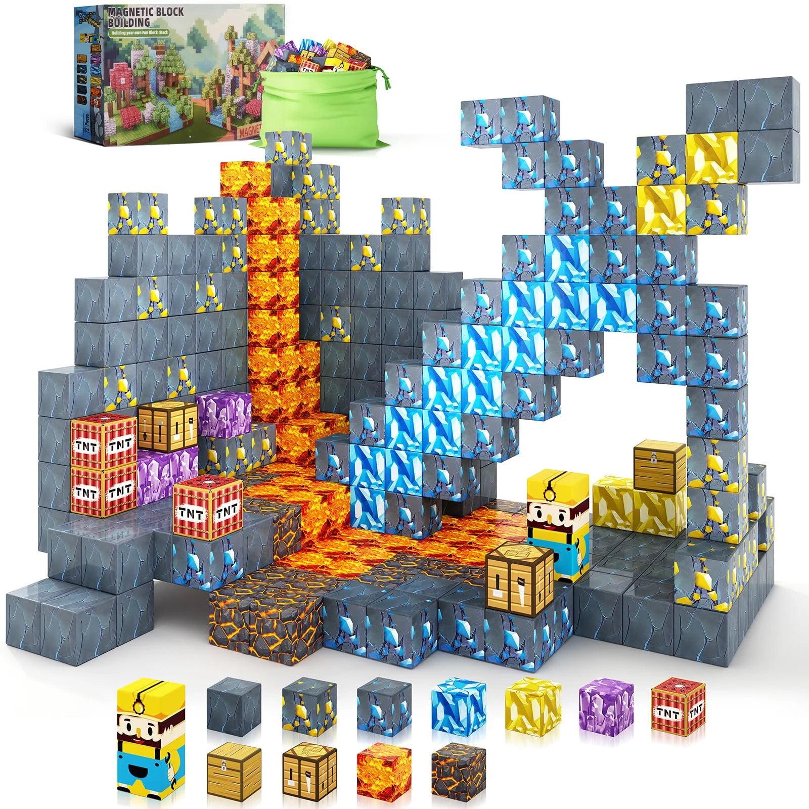 Magic Dungeon Magnetic Building Blocks Kawaii Side