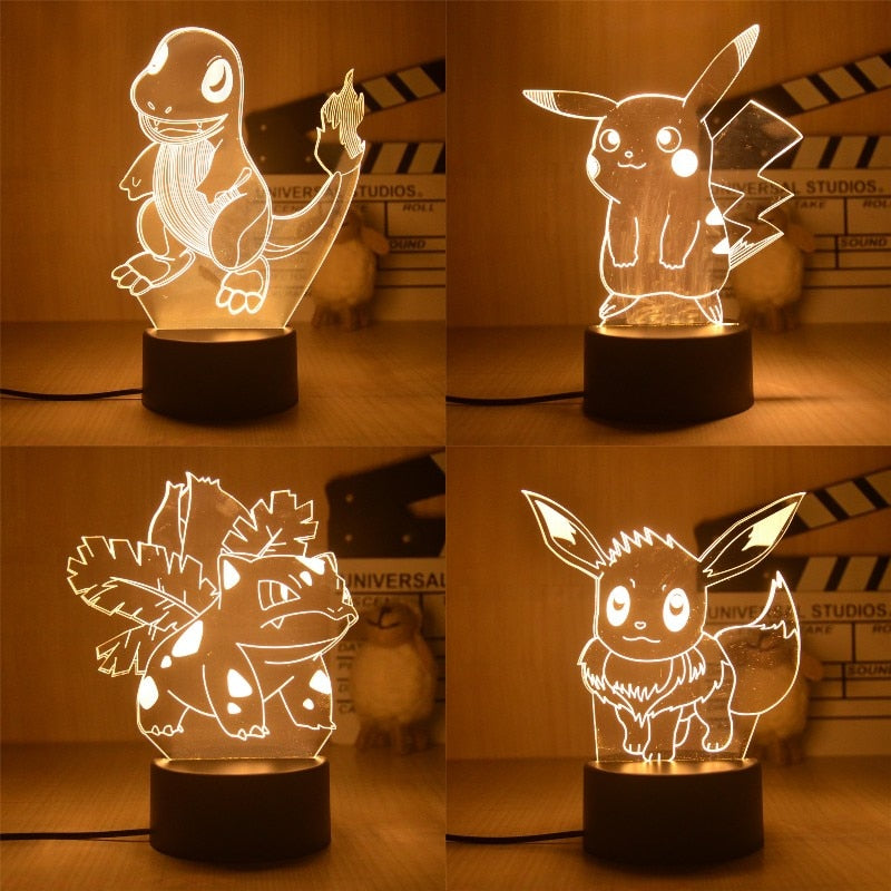 Poke 3D Night Lights GatoGeek