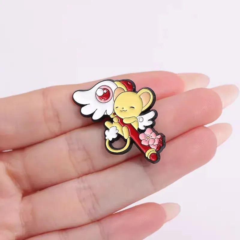 Cardcaptor Sakura Lapel Pins Enamel Pin for Backpacks Briefcase Badges Brooch for Clothes Accessories Fashion Gifts Kawaii Side