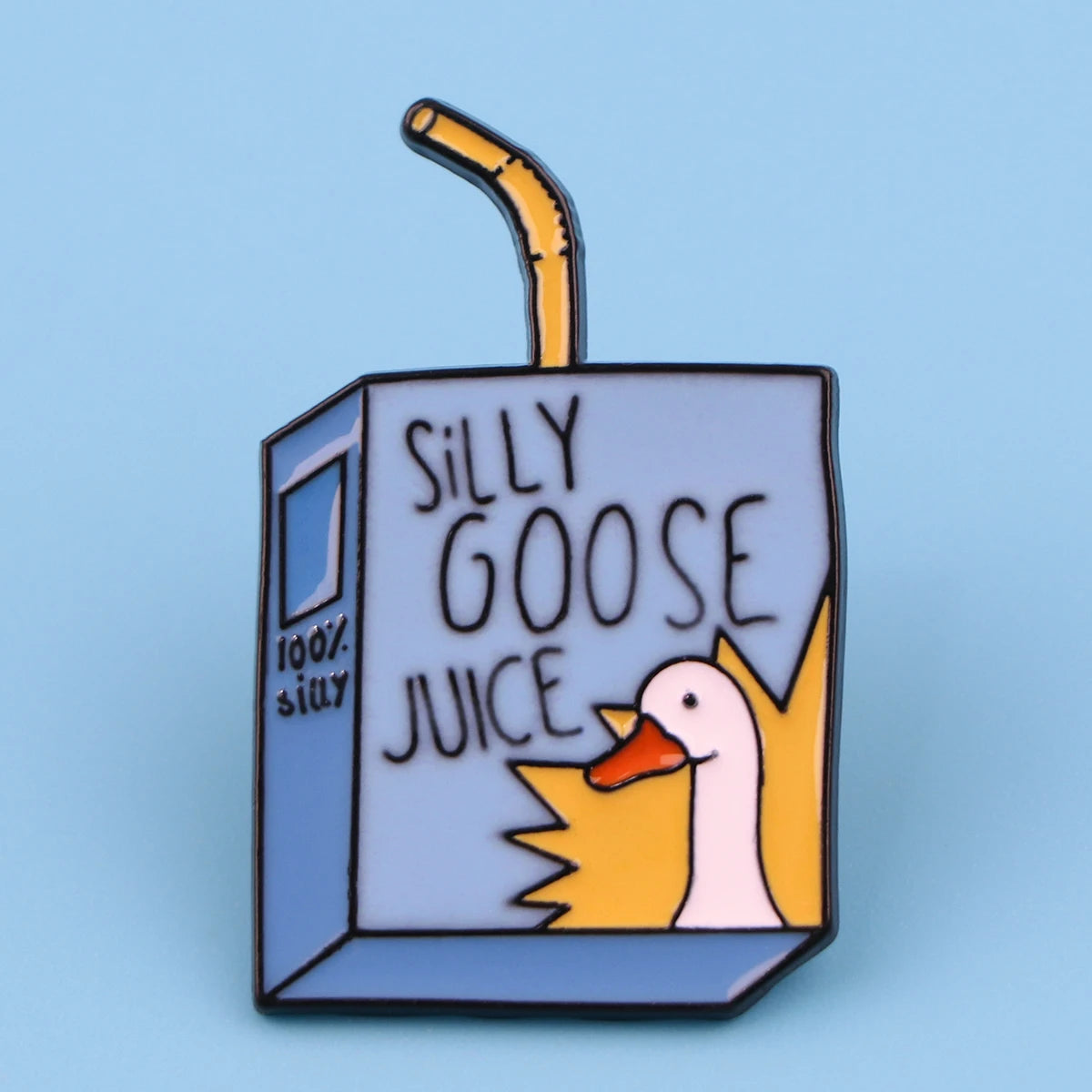 Silly Goose Juice Enamel Pin